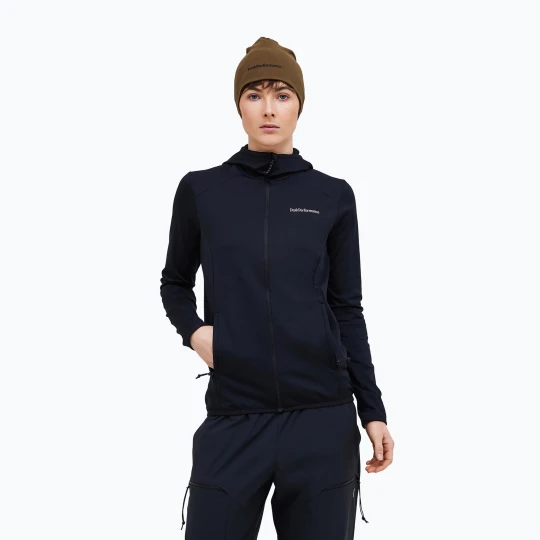 Zdjęcie produktu Bluza trekkingowa damska Peak Performance Light Zip Hood black