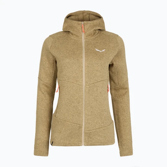 Zdjęcie produktu Bluza trekkingowa damska Salewa Puez Rocca Polarlite Hood quicksand Brązowy