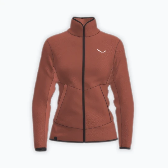 Zdjęcie produktu Bluza trekkingowa damska Salewa Puez Warm Full Zip etruscan red