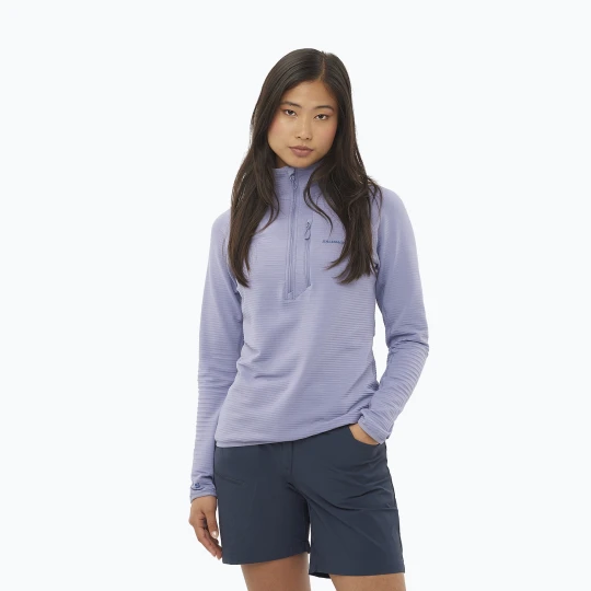 Zdjęcie produktu Bluza trekkingowa damska Salomon Essential Lightwarm Half Zip blue granite