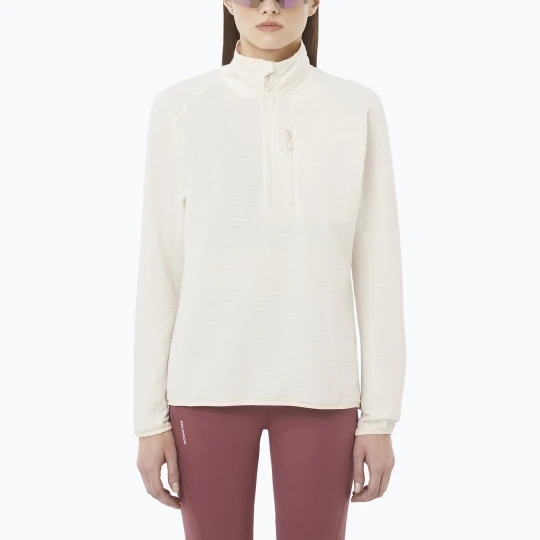 Zdjęcie produktu Bluza trekkingowa damska Salomon Essential Lightwarm Half Zip whisper white