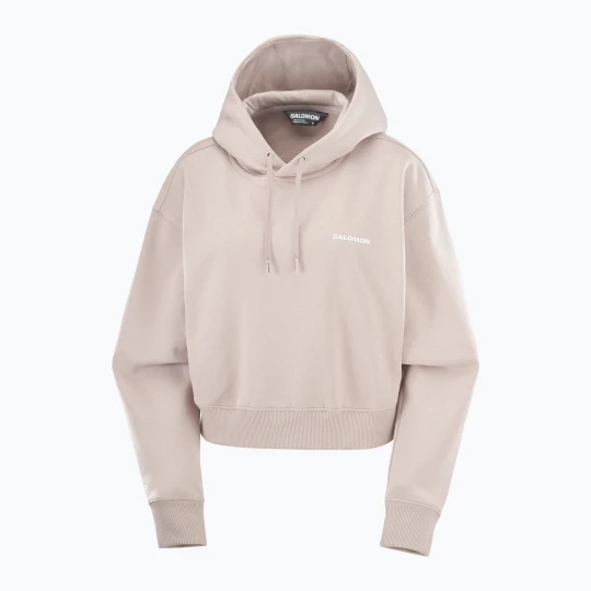 Zdjęcie produktu Bluza trekkingowa damska Salomon Short Hoodie etherea Beżowy