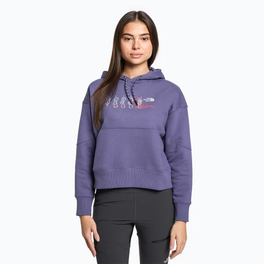 Zdjęcie produktu Bluza trekkingowa damska The North Face Outdoor Graphic Hoodie cave blue Fioletowy