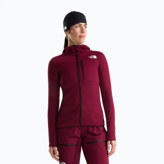 Zdjęcie produktu Bluza trekkingowa damska The North Face Summit Futurefleece Full Zip Hoodie burgundy crush Bordowy
