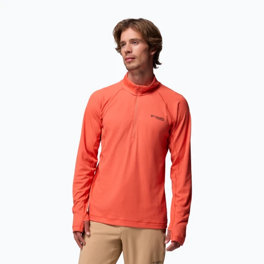 Zdjęcie produktu Bluza trekkingowa męska Columbia DriVenture Half Zip zing/white Czerwony