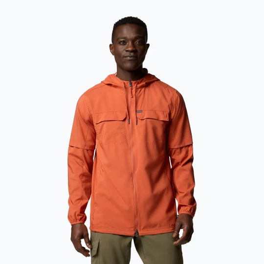 Zdjęcie produktu Bluza trekkingowa męska Columbia Skien Valley Hooded tuscan Pomarańczowy