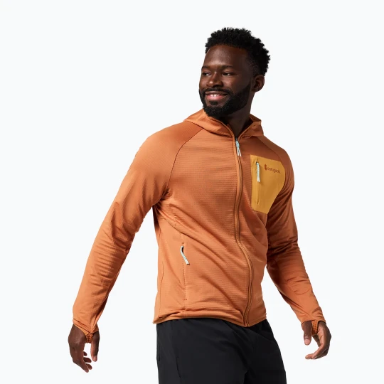 Zdjęcie produktu Bluza trekkingowa męska Cotopaxi Otero Fleece Full-Zip Hooded whiskey Pomarańczowy
