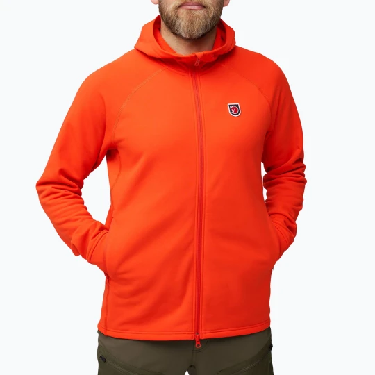 Zdjęcie produktu Bluza trekkingowa męska Fjällräven Expedition Fleece Hoodie flame orange