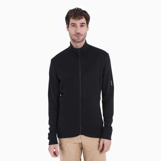 Zdjęcie produktu Bluza trekkingowa męska icebreaker Merino 260 Quantum IV Zip black