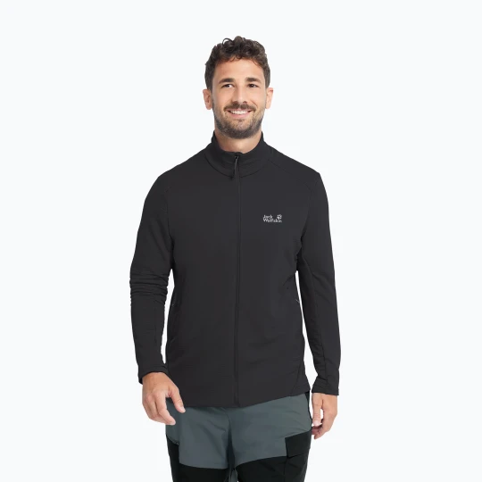 Zdjęcie produktu Bluza trekkingowa męska Jack Wolfskin Litestride Full Zip black