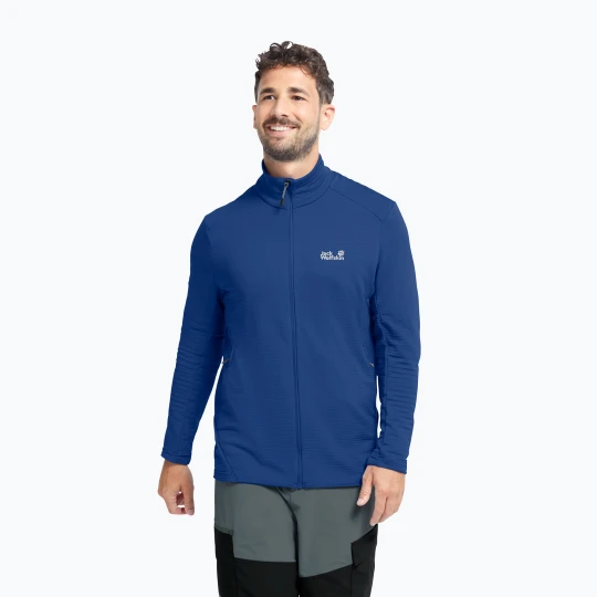 Zdjęcie produktu Bluza trekkingowa męska Jack Wolfskin Litestride Full Zip blue orchid
