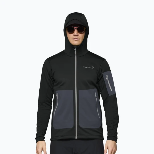 Zdjęcie produktu Bluza trekkingowa męska NORRONA Falketind Warm2 Stretch Hood caviar black Norrøna