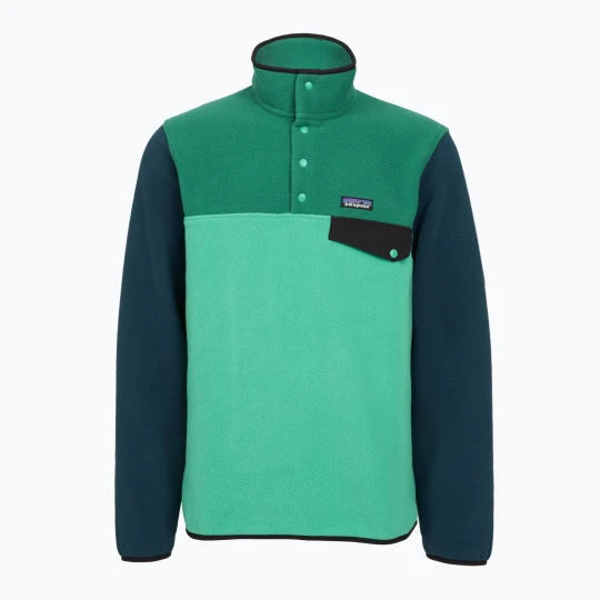 Zdjęcie produktu Bluza trekkingowa męska Patagonia LW Synch Snap-T P / O aqua stone Zielony