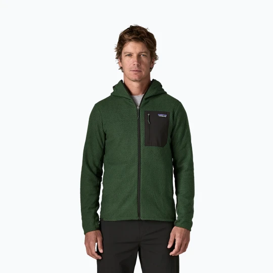 Zdjęcie produktu Bluza trekkingowa męska Patagonia R1 Air Full-Zip Hoody treeline green