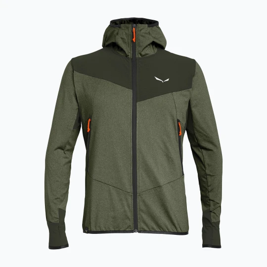 Zdjęcie produktu Bluza trekkingowa męska Salewa Agner Hybrid PL / DST FZ dark olive melange Zielony