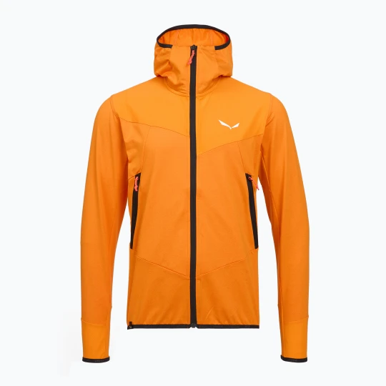 Zdjęcie produktu Bluza trekkingowa męska Salewa Agner Hybrid PL / DST FZ Hoody turmeric melange / 0910 Żółty