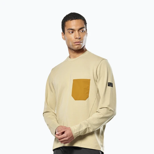 Zdjęcie produktu Bluza trekkingowa męska Salewa Fanes Dry Pullover quicksand Beżowy
