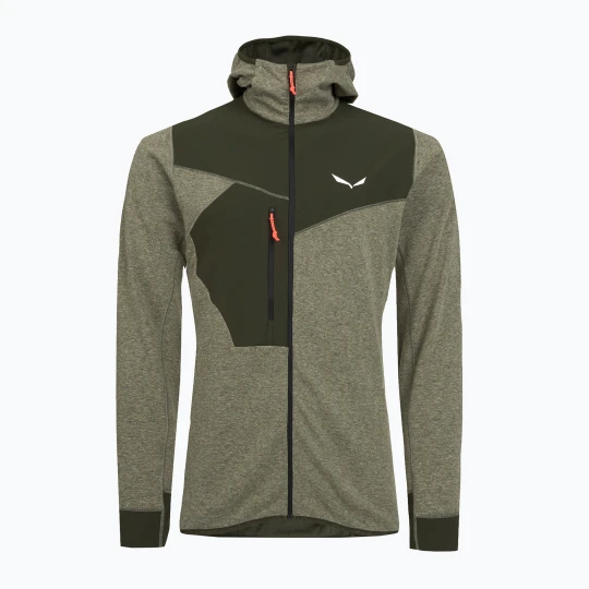 Zdjęcie produktu Bluza trekkingowa męska Salewa Puez 2 Dry Hood FZ dark olive melange Zielony