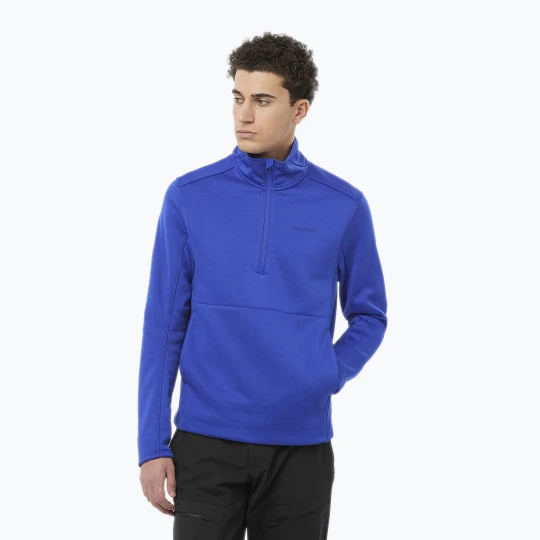 Zdjęcie produktu Bluza trekkingowa męska Salomon Essential Midwarm HZ surf the web Niebieski