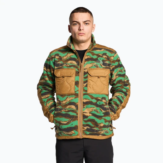 Zdjęcie produktu Bluza trekkingowa męska The North Face Royal Arch FZ deep grass green printed camo