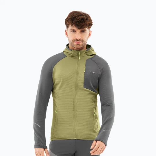 Zdjęcie produktu Bluza trekkingowa męska Viking Birger Hoodie olive / dark grey Zielony