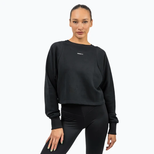 Zdjęcie produktu Bluza treningowa damska NEBBIA Gym Spirit Crop black