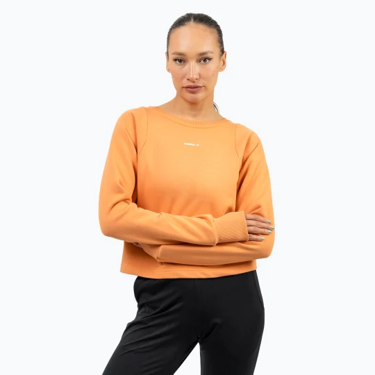 Zdjęcie produktu Bluza treningowa damska NEBBIA Gym Spirit Crop orange