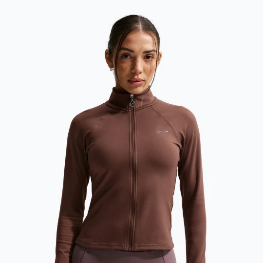 Zdjęcie produktu Bluza treningowa damska Nike Fitted Full Zip Brązowy