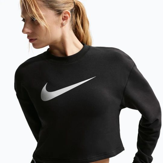 Zdjęcie produktu Bluza treningowa damska Nike Pro Dri-Fit Crew Neck black/metallic silver/white