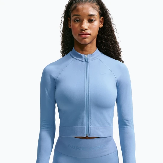 Zdjęcie produktu Bluza treningowa damska Nike Pro Seamless work blue