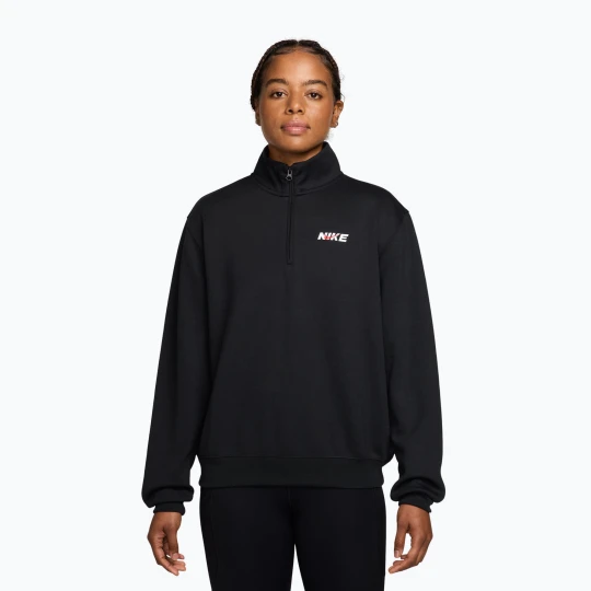 Zdjęcie produktu Bluza treningowa damska Nike Studio Fleece Sport black / university red / white