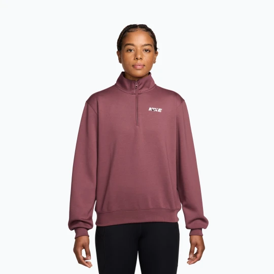 Zdjęcie produktu Bluza treningowa damska Nike Studio Fleece Sport pink smoke / mystic dates / white
