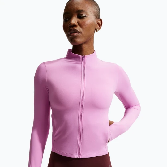 Zdjęcie produktu Bluza treningowa damska Nike Zenvy Dri-Fit Full Zip light magenta / white Różowy