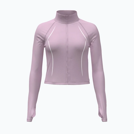 Zdjęcie produktu Bluza treningowa damska Under Armour Meridian Contour Full Zip mauve pink / white / mauve pink