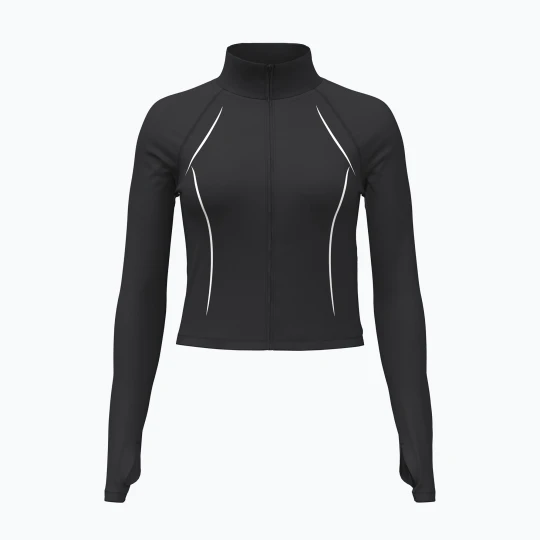 Zdjęcie produktu Bluza treningowa damska Under Armour Meridian Contour Full Zip ultimate black / white / ultimate black