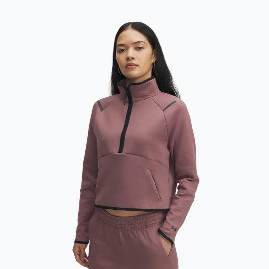 Zdjęcie produktu Bluza treningowa damska Under Armour Unstoppable Fleece HZ maroon mist / black Różowy