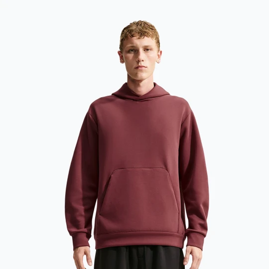 Zdjęcie produktu Bluza treningowa męska Nike 24.7 ImpossiblySoft Light Boulder / Black / Burgundy Crush Czerwony