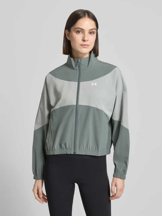 Zdjęcie produktu Bluza treningowa ze stójką i kieszeniami wpuszczanymi Under Armour Ciemnoszary