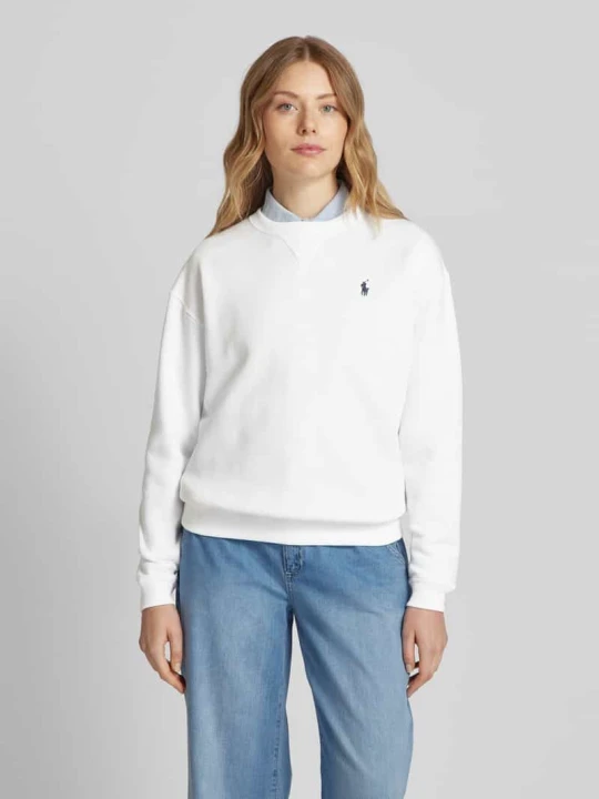 Zdjęcie produktu Bluza typu oversized z wyhaftowanym logo Polo Ralph Lauren Biały
