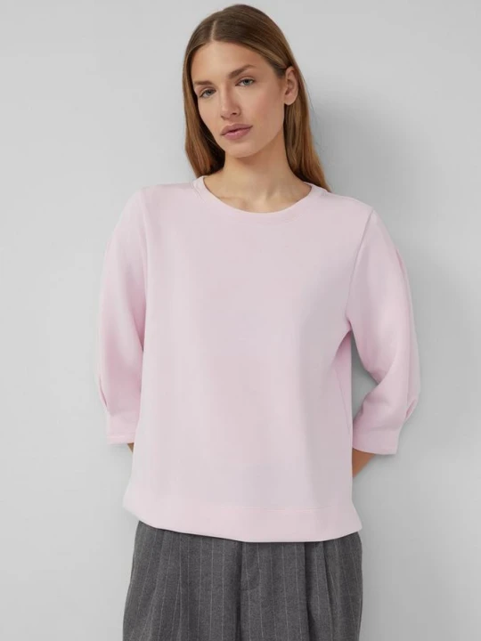Zdjęcie produktu Bluza typu scuba z rękawami 3/4 s.Oliver różowy