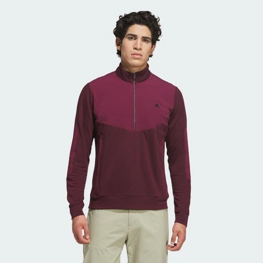Zdjęcie produktu BLUZA ULTIMATE365+ COURSE CONTROL HYBRID QUARTER-ZIP Adidas bordowy