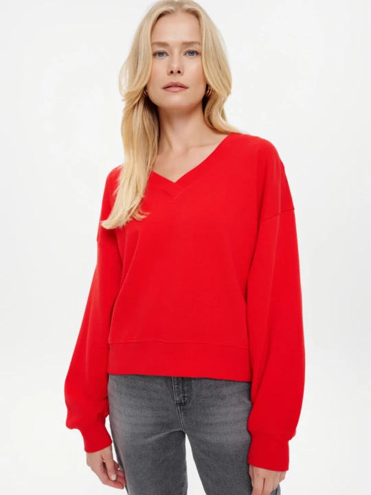 Zdjęcie produktu Bluza w czerwonym kolorze długi rękaw Greenpoint