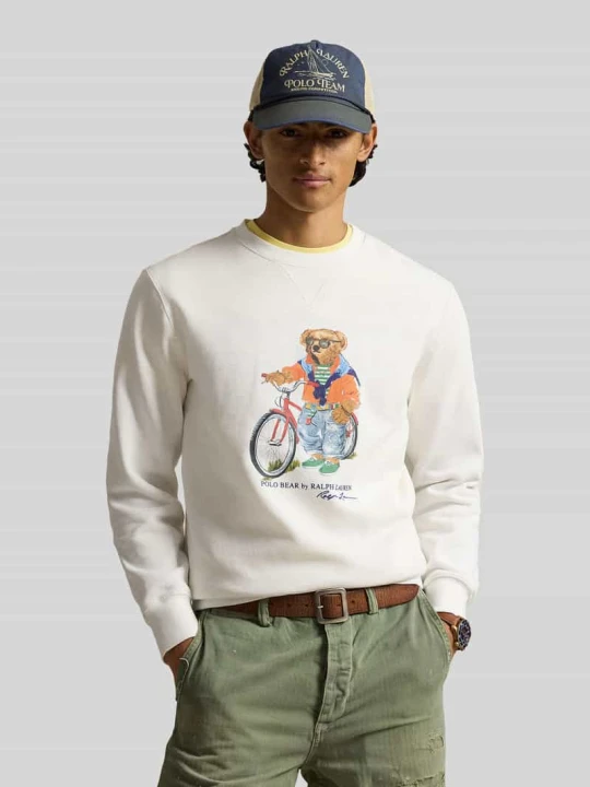 Zdjęcie produktu Bluza w kroju regular fit z mieszanki bawełny z nadruk polo bear Polo Ralph Lauren Biały