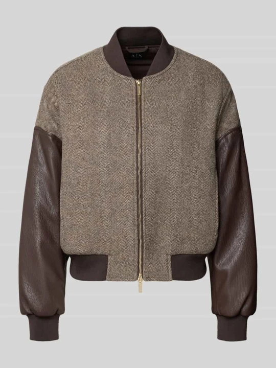 Zdjęcie produktu Bluza w skórzanym wyglądzie Armani Exchange Ciemnobrązowy