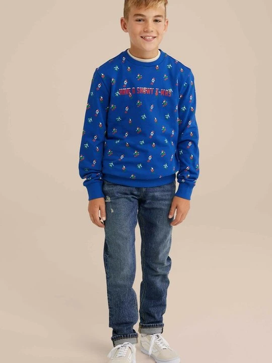 Zdjęcie produktu Bluza WE Fashion niebieski denim
