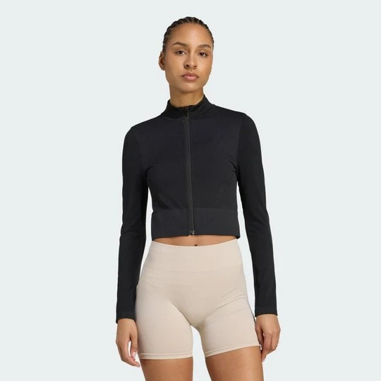 Zdjęcie produktu Bluza Workout Essentials Full-Zip Knit Adidas czarny