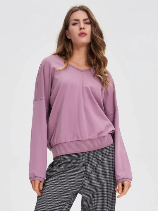Zdjęcie produktu Bluza z bawełny różowa Moodo