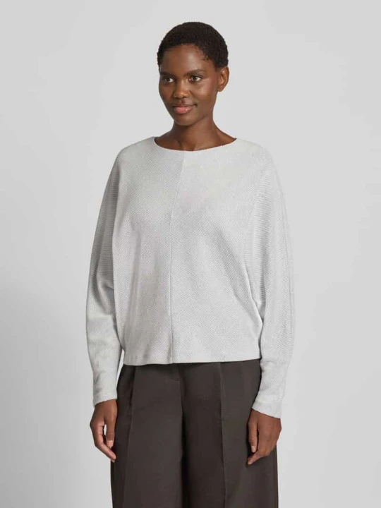 Zdjęcie produktu Bluza z dekoltem w łódkę model 'Kerika' Someday Jasnoszary melanż