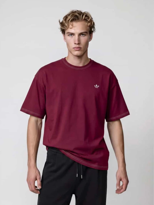 Zdjęcie produktu Bluza z detal z logo adidas Originals Bordowy