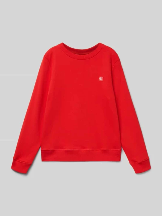 Zdjęcie produktu Bluza z Detal z logo Calvin Klein Jeans Czerwony